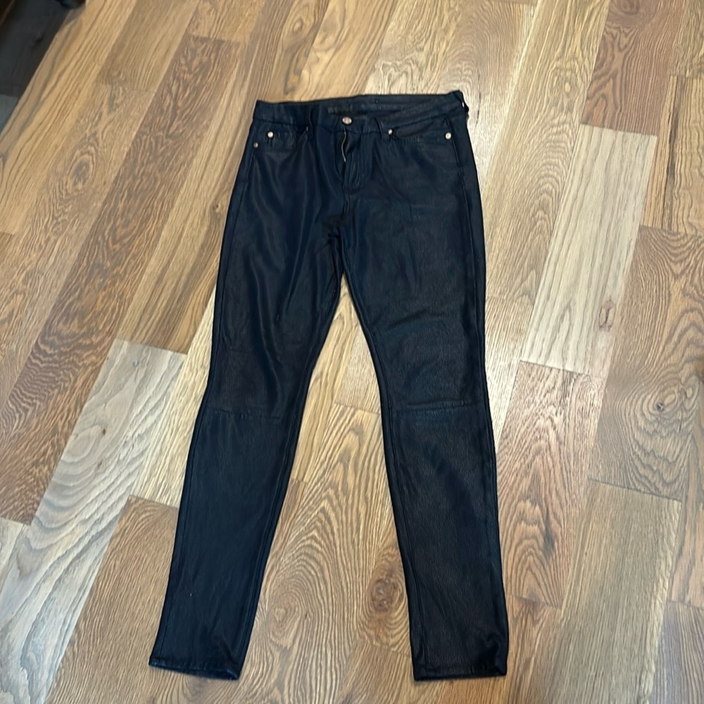 2-$25 7 For All Mankind// black jeggings, size 29